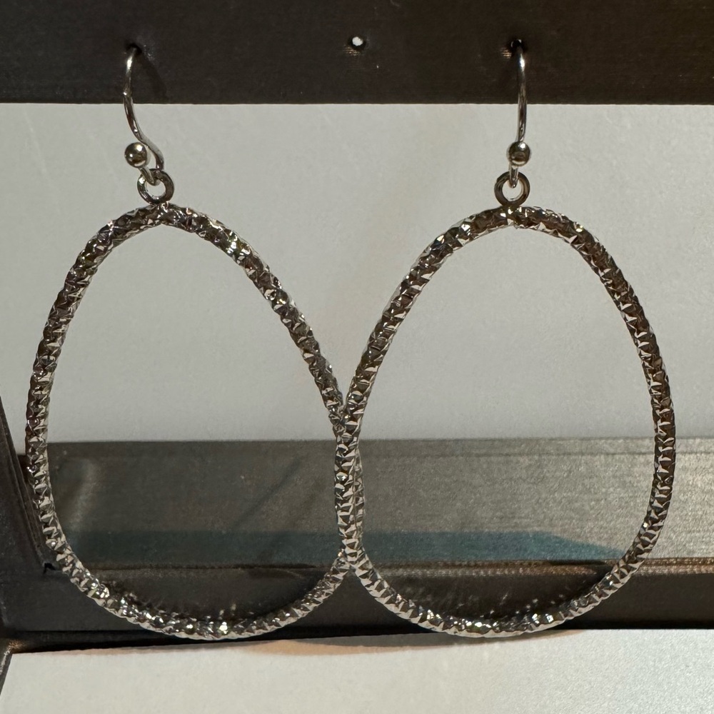 Spring Street Silver Tone Shiny Trendy Dangle Earrings New sold @ Nordstrom’s